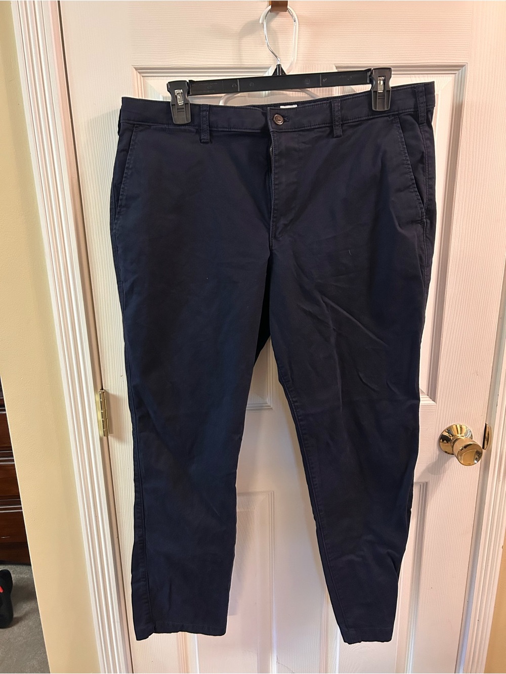 GAP Men's Navy Chinos - Straight Leg Cotton Pants